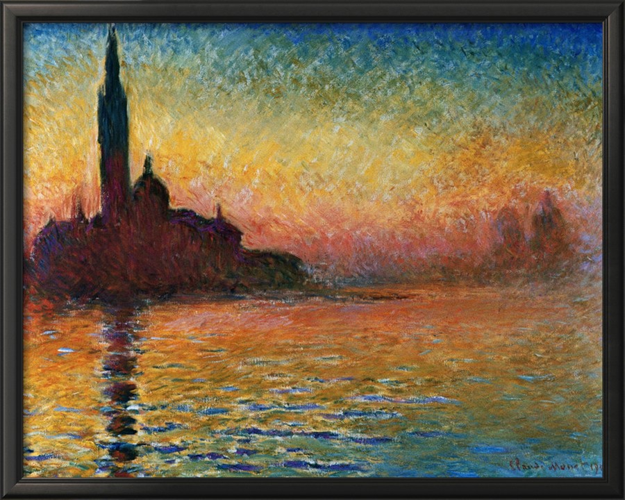 Sunset In Venice-Claude Monet Painting